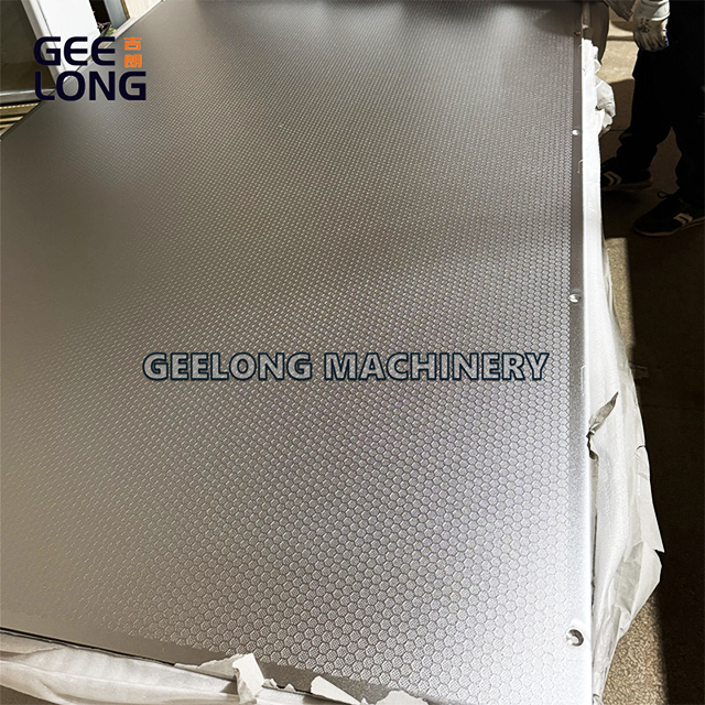 Pelat Tekan Stainless Steel Anti Selip Hexa untuk Laminasi Kayu Lapis