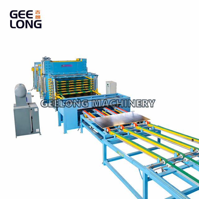 800T-1200T Veneer Kayu Lapis Otomatis & Jalur Tekan Panas Film