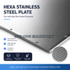 Pelat Tekan Stainless Steel Anti Selip Hexa untuk Laminasi Kayu Lapis